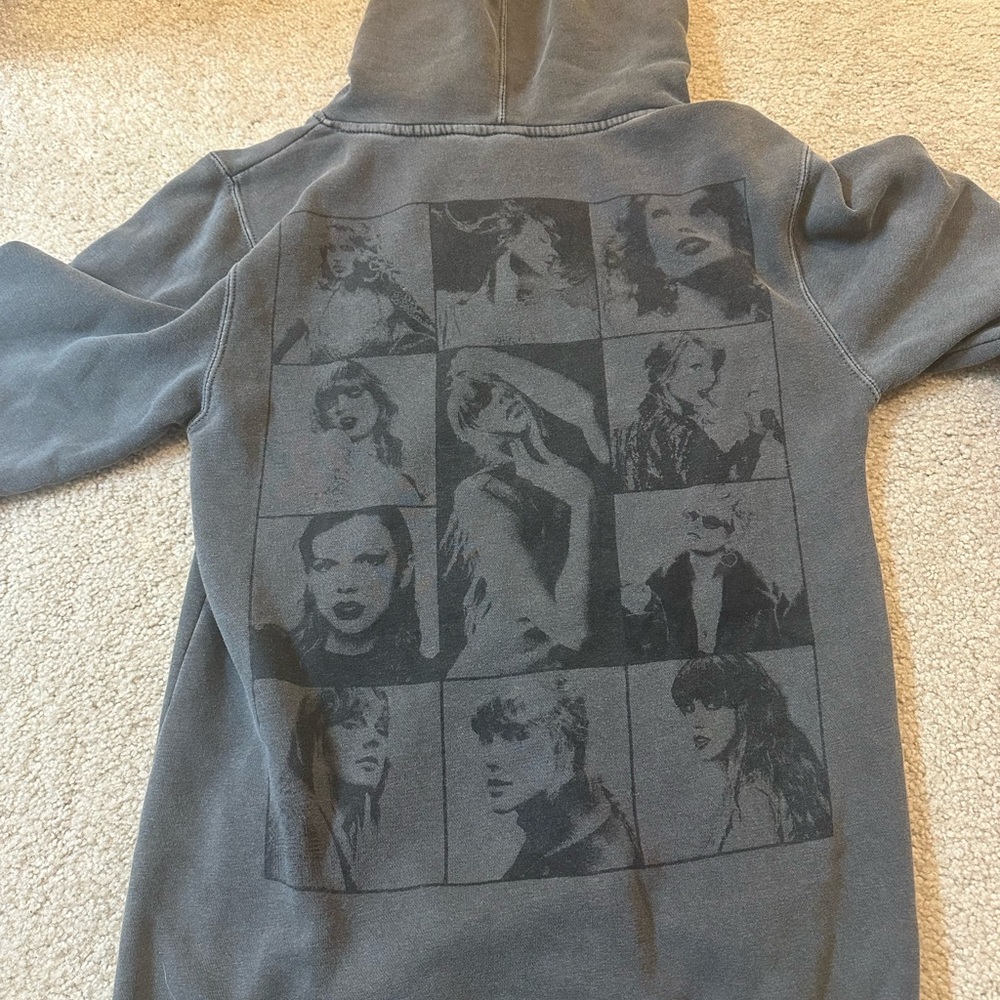 Gray Hoodie with Graphic Print